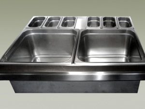 banchi piani bar inox