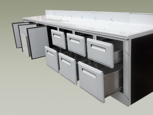 banchi piani bar inox