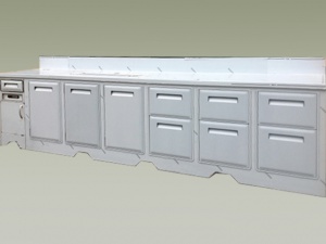 banchi piani bar inox