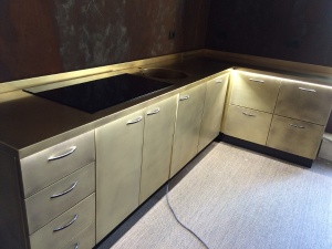 Cucina in ottone