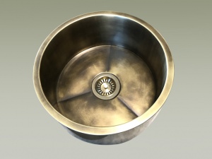 lavello cucina ottone brunito