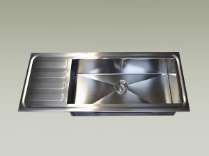 Lavello con gocciolatoio satinato