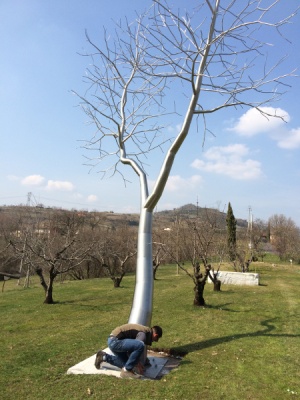 Abero da giardino realizzato in Inox