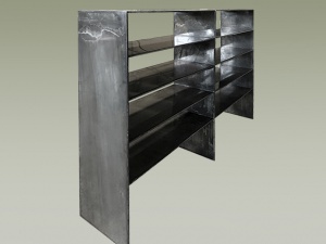 scaffale black inox