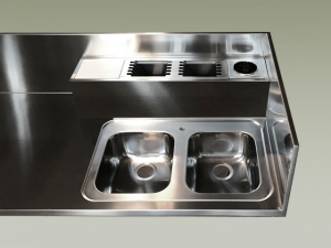 Piano cucina attrezzato