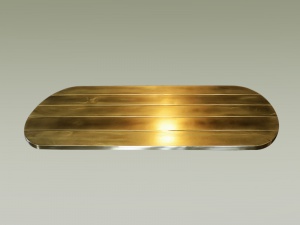 Ovale ottone finitura brunita